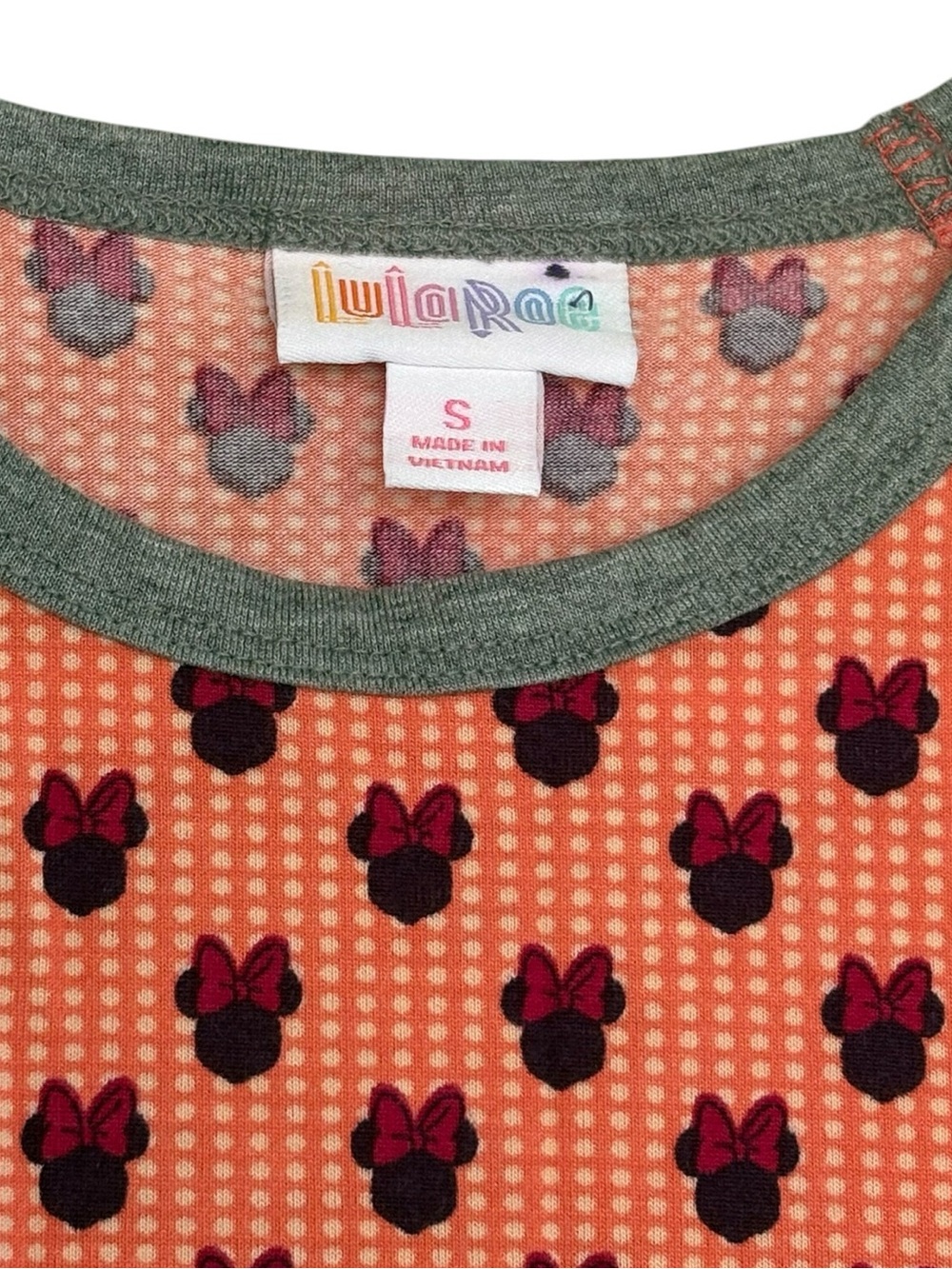 New LuLaRoe Disney Minnie Mouse Randy Top Shirt Size S